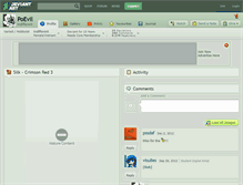 Tablet Screenshot of poevil.deviantart.com