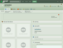 Tablet Screenshot of jackjadson.deviantart.com