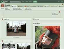 Tablet Screenshot of perseide.deviantart.com