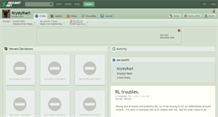 Desktop Screenshot of krystylhart.deviantart.com