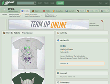 Tablet Screenshot of dhnl.deviantart.com