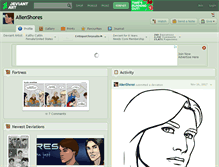 Tablet Screenshot of alienshores.deviantart.com