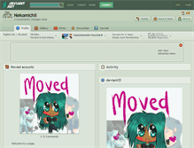 Tablet Screenshot of nekomichii.deviantart.com