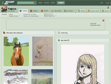 Tablet Screenshot of kagoya.deviantart.com