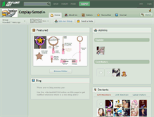 Tablet Screenshot of cosplay-sensei.deviantart.com