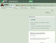Tablet Screenshot of orbital.deviantart.com