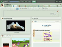 Tablet Screenshot of not-think.deviantart.com