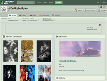 Tablet Screenshot of oxgerryberryxo.deviantart.com