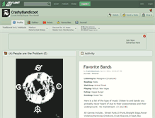 Tablet Screenshot of crashybandicoot.deviantart.com