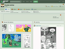 Tablet Screenshot of krystal-anime.deviantart.com