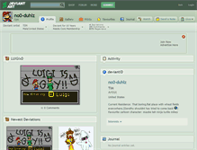 Tablet Screenshot of no0-duhlz.deviantart.com