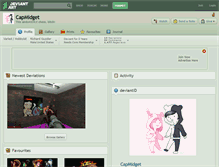 Tablet Screenshot of capmidget.deviantart.com