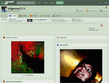 Tablet Screenshot of killgannon2113.deviantart.com
