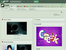 Tablet Screenshot of cacek.deviantart.com