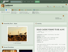 Tablet Screenshot of caddielook.deviantart.com