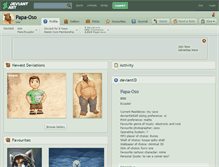Tablet Screenshot of papa-oso.deviantart.com