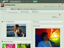 Tablet Screenshot of behindyoureyes.deviantart.com