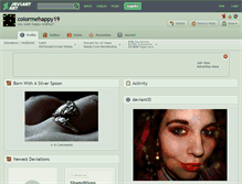 Tablet Screenshot of colormehappy19.deviantart.com