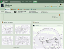 Tablet Screenshot of cutiejenna.deviantart.com