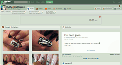 Desktop Screenshot of mychemicalrosalee.deviantart.com