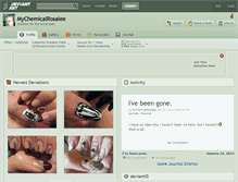 Tablet Screenshot of mychemicalrosalee.deviantart.com