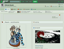 Tablet Screenshot of griever4leon.deviantart.com