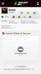 Mobile Screenshot of kozio.deviantart.com