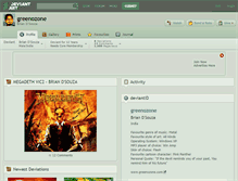 Tablet Screenshot of greenozone.deviantart.com