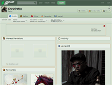Tablet Screenshot of cheshirefox.deviantart.com