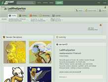 Tablet Screenshot of ladifinasparkze.deviantart.com