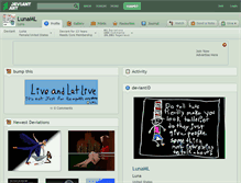 Tablet Screenshot of lunaml.deviantart.com