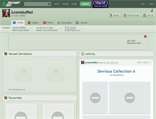 Tablet Screenshot of luvemstuffed.deviantart.com