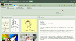 Desktop Screenshot of cloudycandyx.deviantart.com