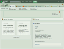 Tablet Screenshot of naki5.deviantart.com