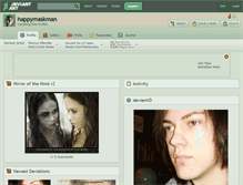 Tablet Screenshot of happymaskman.deviantart.com