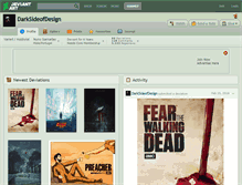 Tablet Screenshot of darksideofdesign.deviantart.com
