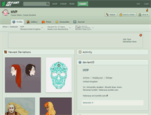 Tablet Screenshot of hvp.deviantart.com