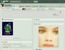 Tablet Screenshot of narataree.deviantart.com