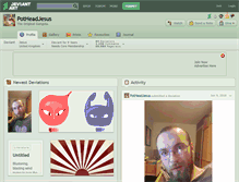 Tablet Screenshot of potheadjesus.deviantart.com