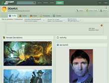 Tablet Screenshot of deanius.deviantart.com