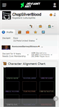 Mobile Screenshot of chopsilverblood.deviantart.com