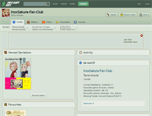 Tablet Screenshot of inoxsakura-fan-club.deviantart.com