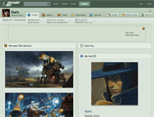 Tablet Screenshot of guro.deviantart.com