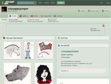 Tablet Screenshot of crazyappyjumper.deviantart.com