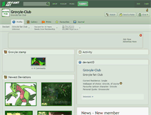 Tablet Screenshot of grovyle-club.deviantart.com