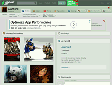 Tablet Screenshot of alanford.deviantart.com