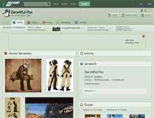 Tablet Screenshot of deceitful-fox.deviantart.com