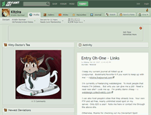 Tablet Screenshot of kitzira.deviantart.com
