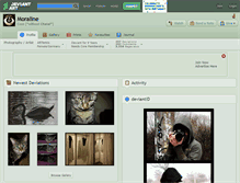 Tablet Screenshot of moraline.deviantart.com