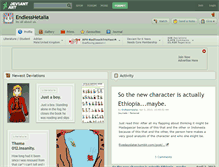 Tablet Screenshot of endlesshetalia.deviantart.com